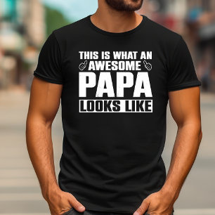 This Is What an Awesome Papa Looks Like   Grandpa T-Shirt