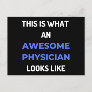 This Is What An Awesome Physician Looks Like Holiday Postcard