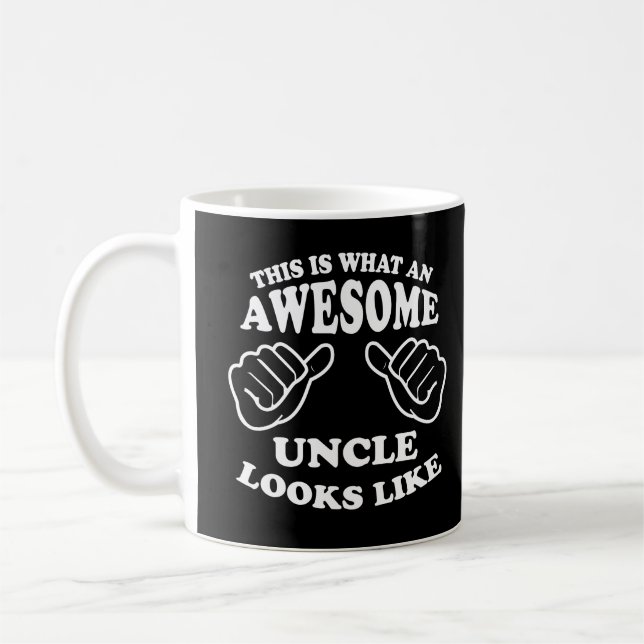 This Is What An Awesome Uncle Looks Like Coffee Mug (Left)