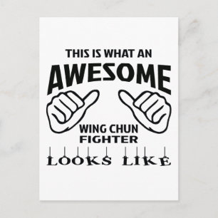 This is what an awesome Wing Chun Fighter looks li Postcard