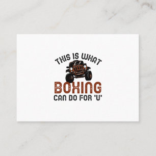 this is what boxing can do for you business card