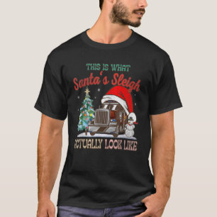 This Is What My Santa's Sleigh Firefighter Truck C T-Shirt