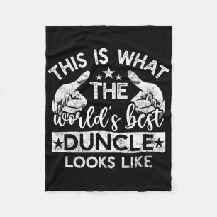 This Is What The Best Duncle Looks Like Sketll Unc Fleece Blanket