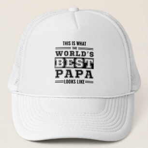This is what the world's best papa looks like trucker hat