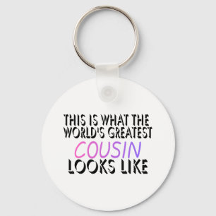 This Is What The World's Greatest Cousin (pink) (2 Key Ring