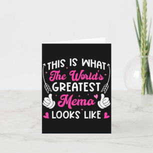 This is What Worlds Greatest Mema Looks Like Card
