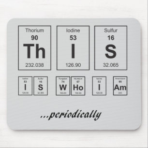 This Is Who I Am . . Periodically Mouse Pad