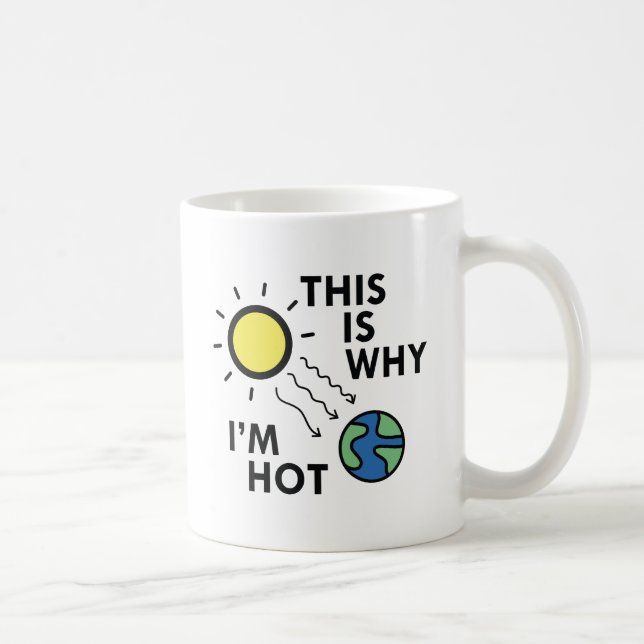 This Is Why I'm Hot Coffee Mug (Right)