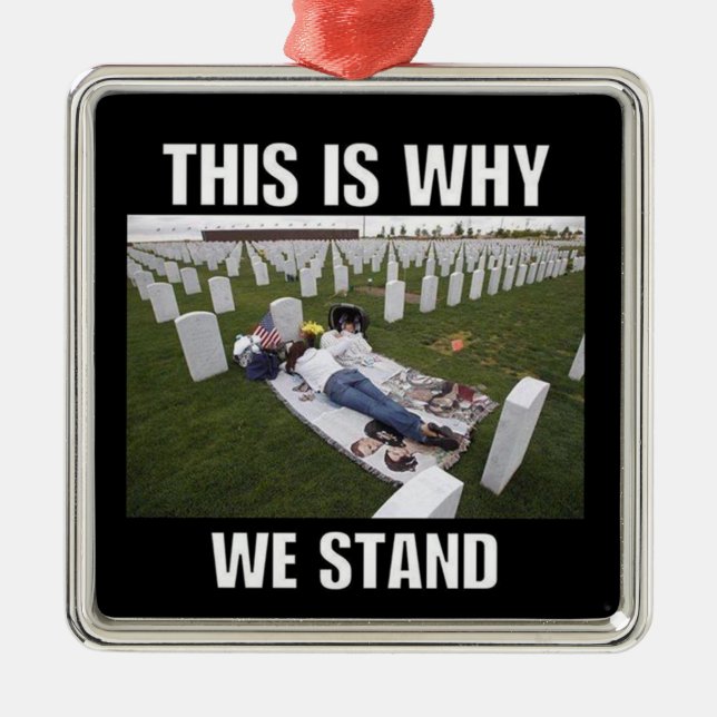 THIS IS WHY WE STAND METAL TREE DECORATION (Front)