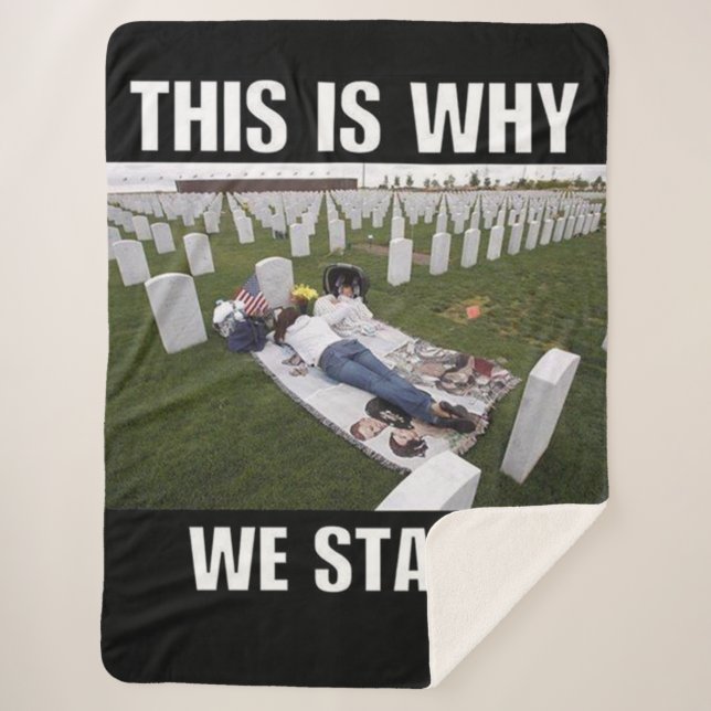 THIS IS WHY WE STAND SHERPA BLANKET (Front)