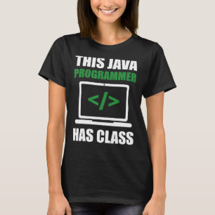This Java Programmer has Class Programming Coding T-Shirt