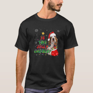 This Jolly Enough Basset Hound Dog Merry Christmas T-Shirt