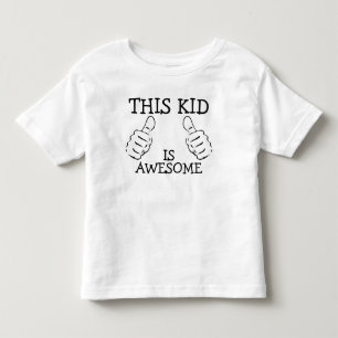 This Kid Is Awesome Personalised Toddler T-Shirt