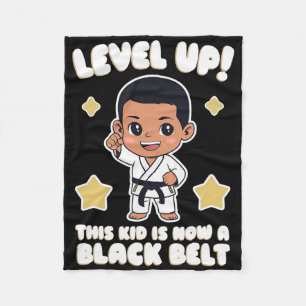 This Kid Is Now A Black Belt Karate Hapkido Award Fleece Blanket