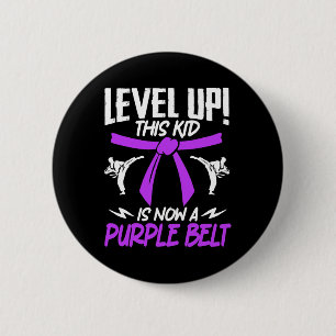 This Kid Is Now A Purple Belt Karate Taekwondo Mar 6 Cm Round Badge