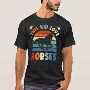 This Kid Love Horses Riding Horse Rider Rancher Eq T-Shirt