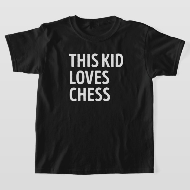 This Kid Loves Chess Player T-Shirt (Laydown)