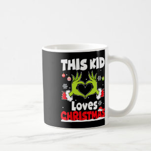 This Kid Loves Christmas Xmas Santa Boys Girls Kid Coffee Mug