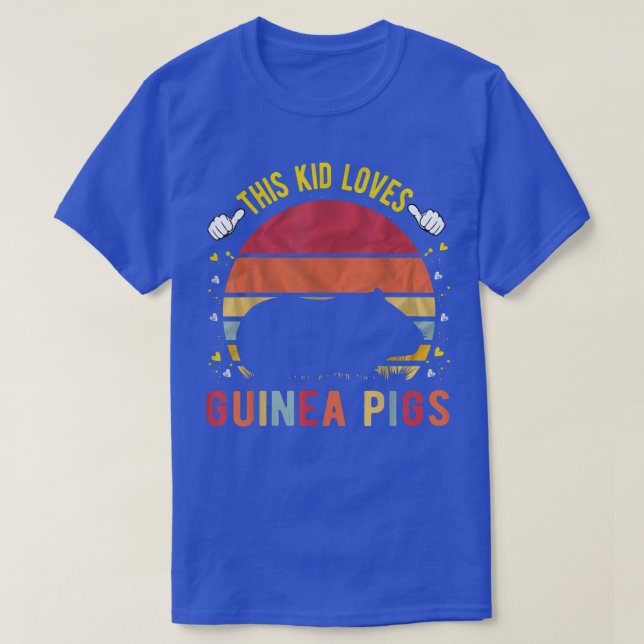 This Kid Loves Guinea Pigs Boys and Girls Guinea P T-Shirt (Design Front)