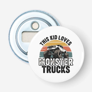 This Kid Loves Monster Trucks Bottle Opener