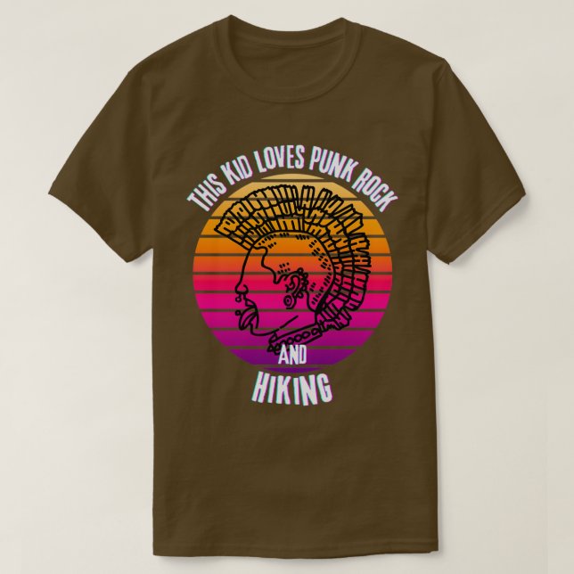 this kid loves punk rock and hiking T-Shirt (Design Front)