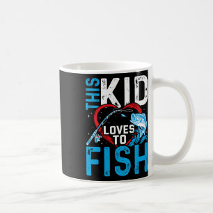 This Kid Loves To Fish Fishing Boys Coffee Mug