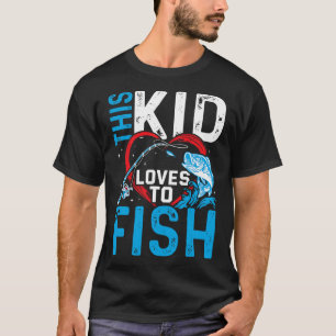This Kid Loves To Fish Fishing Boys T-Shirt