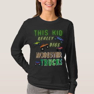This Kid Really Digs Monster Trucks T-Shirt