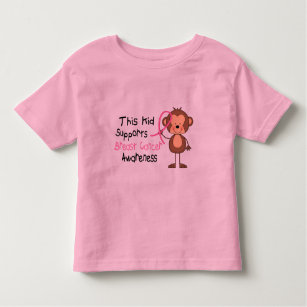 This Kid Supports Breast Cancer Awareness Toddler T-Shirt