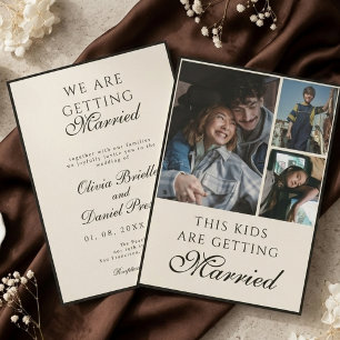 This Kids Are Getting Married Photo Wedding Invitation