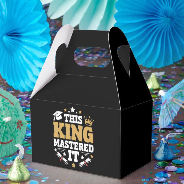 This King I Mastered It Masters Graduation Class  Favour Box (Party)
