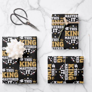 This King I Mastered It Masters Graduation Class  Wrapping Paper Sheet