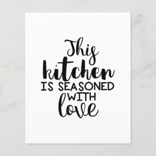 This kitchen is seasoned with love quote