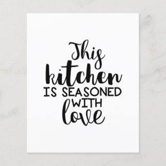 This kitchen is seasoned with love quote