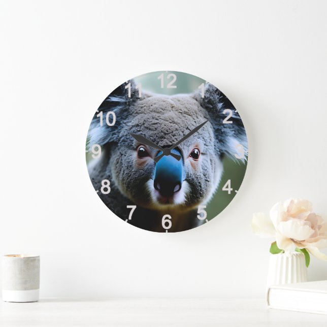 This Koala Bear Loves A Selfie, Wall Clock (Home)