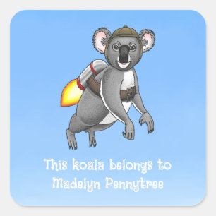 This koala belongs to square sticker