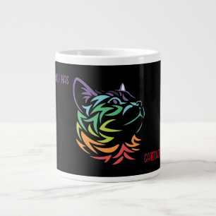 This Lady has Cattitude! Large Coffee Mug