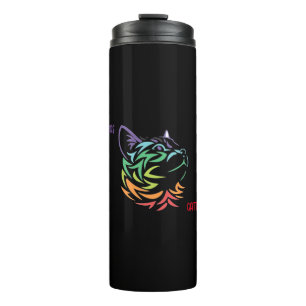 "This Lady has Cattitude!" Thermal Tumbler