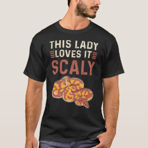 This Lady Loves It Scaly Royal Python Banana Ball T-Shirt