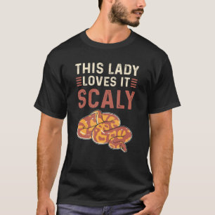 This Lady Loves It Scaly Royal Python Banana Ball T-Shirt