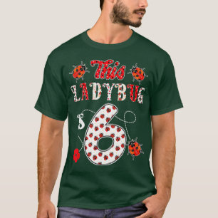 This ladybug is 6 Years old 6th Birthday Girl T-Shirt