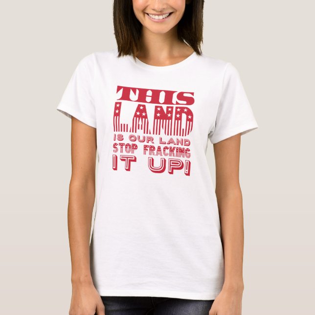 "This Land..." Bold Flag Print T-Shirt (Front)