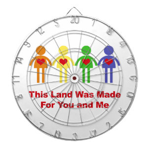 This Land Was Made for You and Me Dartboard