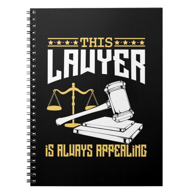 This Lawyer Is Always Appealing Notebook (Front)