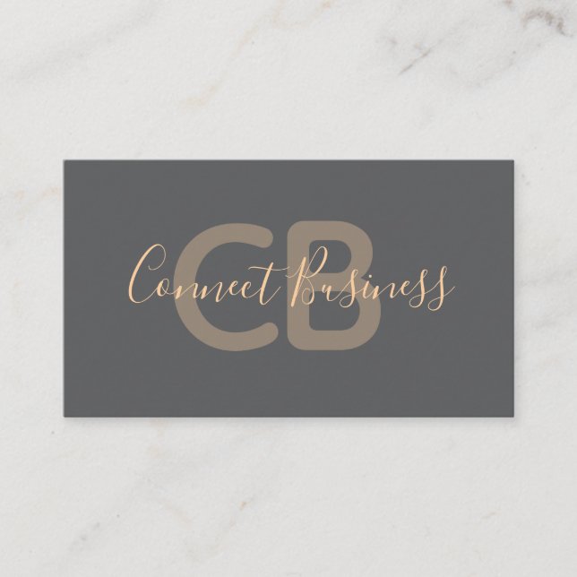 this layout balances sophistication and modern business card (Front)