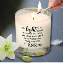 This Light Burns In Loving Memory Sympathy Gift 