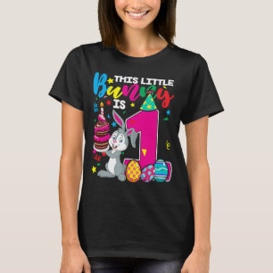 This little Bunny Is 1st Birthday For Kids Easter T-Shirt