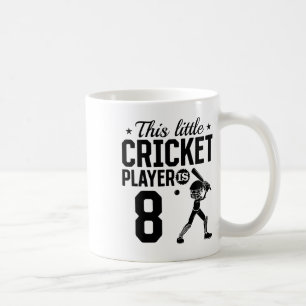 This Little Cricket Player Is 8 Years Old - 8th Bi Coffee Mug