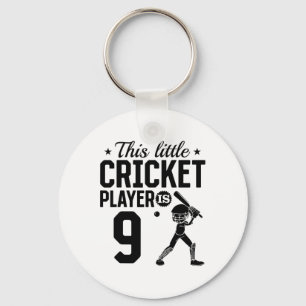 This Little Cricket Player Is 9 Years Old - 9th Bi Key Ring