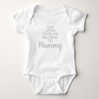 This Little Cutie Pie Belongs to - Personalized Baby Bodysuit
